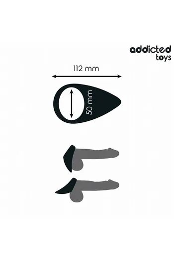 Anello Penieno a Forma di Lacrima Addicted Toys - Migliora Performance e Piacere