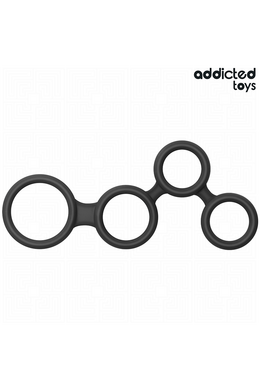 Anello Penieno con Divisori per Testicoli Addicted Toys - Migliora Erezione e Stimolazione