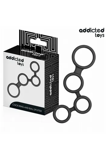 Anello Penieno con Divisori per Testicoli Addicted Toys - Migliora Erezione e Stimolazione