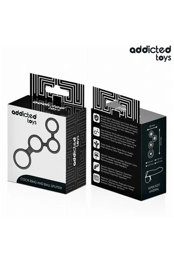 Anello Penieno con Divisori per Testicoli Addicted Toys - Migliora Erezione e Stimolazione