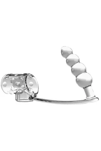 Plug anale con anello penieno per erezioni prolungate