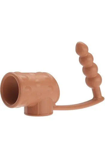 Anal plug with ring for prolonged erection