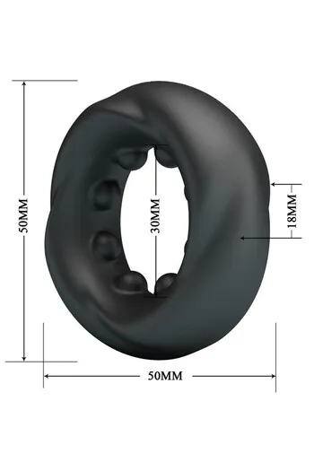 Crazy Bull Daquez Silicone Ring Model 4 - Male Pleasure and Control