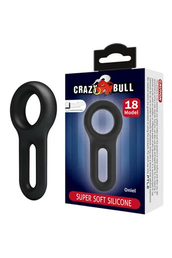 Crazy Bull Oniel Anello di Silicone Modello 18 - Piacere e Controllo Maschile