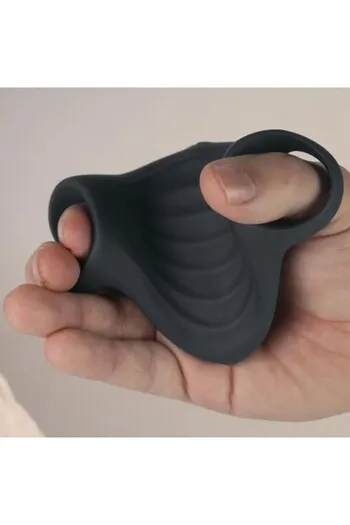 Rocks-Off Palm Black - Masturbatore Maschile Flessibile con 10 Modalità Vibrazione