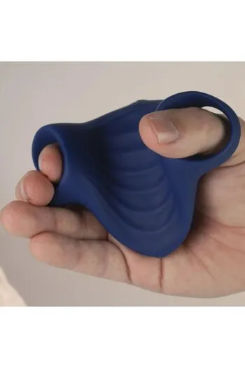 ROCKS-OFF Palm Blue: Flexible Male Masturbator with 10 Vibration Modes