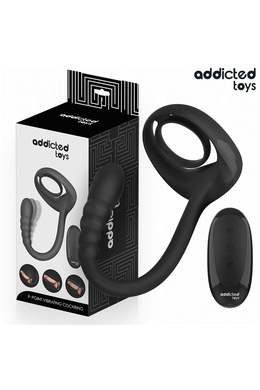 P-Spot Vibrating Penis Ring by Addicted Toys - Dual Stimulation & Remote Control