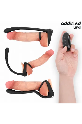 Anello Penieno Vibrante Punto P Addicted Toys - Stimolazione Duale e Controllo Remoto