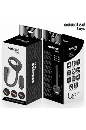 P-Spot Vibrating Penis Ring by Addicted Toys - Dual Stimulation & Remote Control