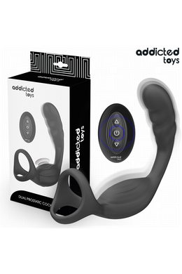 Anello Doppio Vibrazione Prostata Addicted Toys - Stimolazione Duale Pene e Punto P