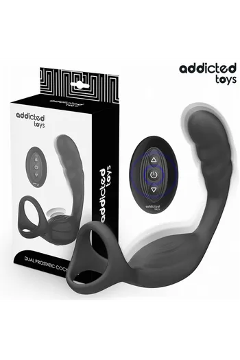 Anello Doppio Vibrazione Prostata Addicted Toys - Stimolazione Duale Pene e Punto P