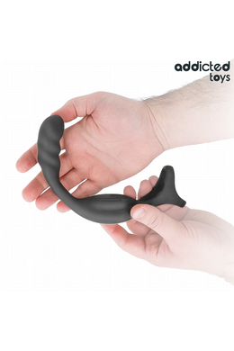 Addicted Toys Dual Ring Prostate Vibrator - Dual Stimulation for Penis and P-Spot