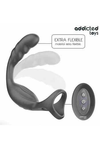 Anello Doppio Vibrazione Prostata Addicted Toys - Stimolazione Duale Pene e Punto P