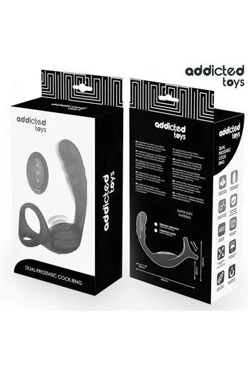 Anello Doppio Vibrazione Prostata Addicted Toys - Stimolazione Duale Pene e Punto P