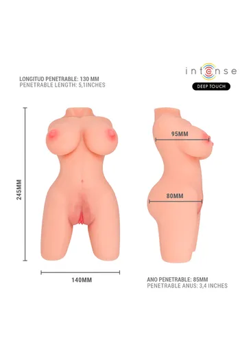 Jesse Torso Masturbatore Doppia Vagina & Ano Intense - Esperienza Realistica