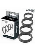 Set di Anelli per Pene Texture Addicted Toys | Intensifica il Piacere