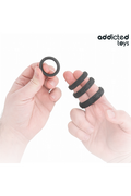 Set di Anelli per Pene Texture Addicted Toys | Intensifica il Piacere