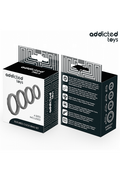 Set di Anelli per Pene Texture Addicted Toys | Intensifica il Piacere