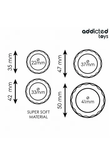 Addicted Toys Textured Penis Rings Set | Enhance Pleasure & Performance