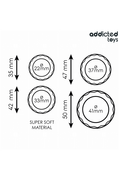 Set di Anelli per Pene Texture Addicted Toys | Intensifica il Piacere