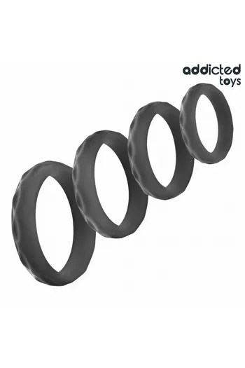 Set di Anelli per Pene Texture Addicted Toys | Intensifica il Piacere