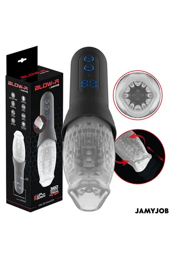 BLOW-R DE JAMYJOB: Advanced Male Masturbator with Motion Technology and Vibration