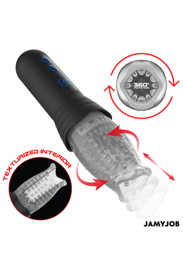 BLOW-R DE JAMYJOB: Advanced Male Masturbator with Motion Technology and Vibration