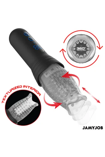 BLOW-R DE JAMYJOB: Advanced Male Masturbator with Motion Technology and Vibration