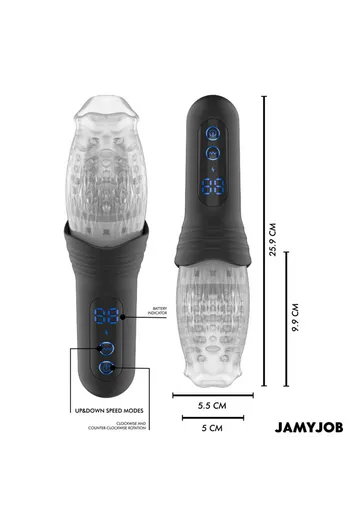 BLOW-R DE JAMYJOB: Advanced Male Masturbator with Motion Technology and Vibration