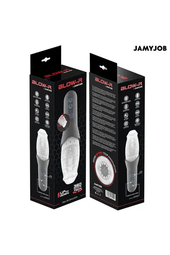 BLOW-R DE JAMYJOB: Advanced Male Masturbator with Motion Technology and Vibration