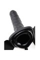 Hollow Strap-On for Men in Black - Premium PVC | FETISH FANTASY SERIES
