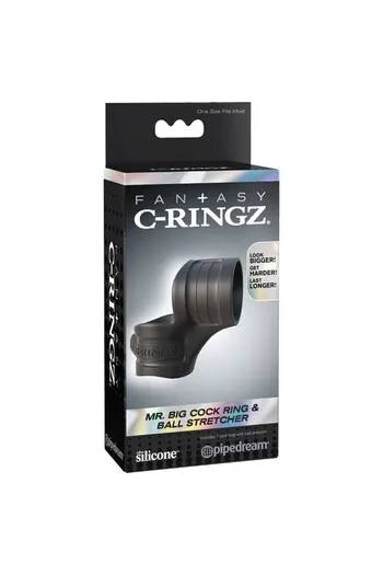 Fantasy C-ring Black: Anello Penieno in Silicone Elite per Erezione Potente e Piacere Prolungato