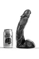 Dildo All Black PVC - Giocattolo Sessuale Ipoallergenico per Piacere Intenso