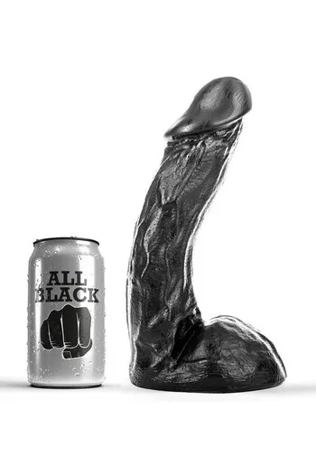 All Black Dildo PVC - Hypoallergenic Sex Toy for Intense Pleasure