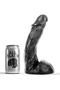 Dildo All Black PVC - Giocattolo Sessuale Ipoallergenico per Piacere Intenso