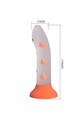 Glow-in-the-dark dildo with strong suction cup