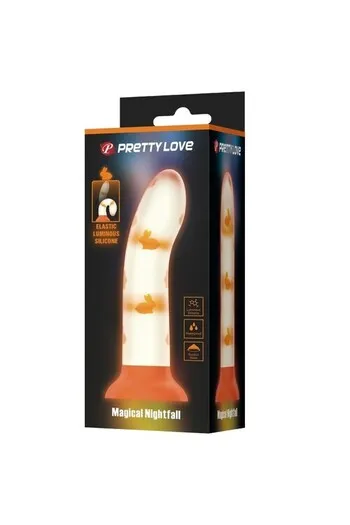 Glow-in-the-dark dildo with strong suction cup