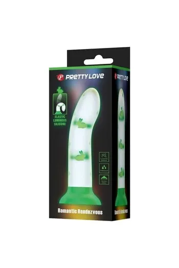 Dildo Luminoso con Ventosa - Giocattolo Sessuale Realistico in Silicone