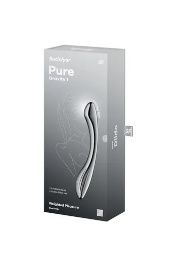 Pure Gravity 1: Dildo in Acciaio Inossidabile per Piacere Intenso e Stimolazione del Punto G
