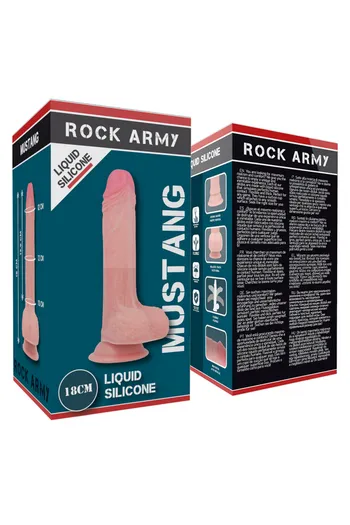 Liquid Silicone Mustang Realistic Dildo - Rock Army Collection