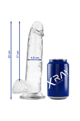 Pene!X Ray Clear - Premium Transparent Realistic Dildo | XRAY