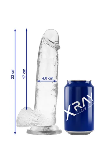 Pene!X Ray Clear - Dildo Realistico Trasparente di Alta Qualità | XRAY