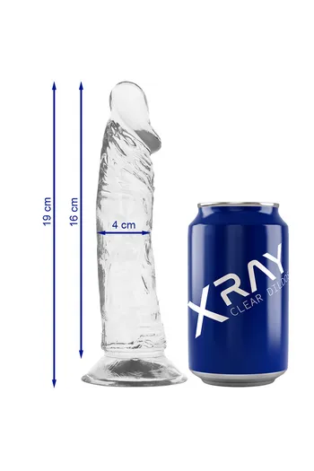 Pene X Ray Clear - Dildo Realistico Trasparente di Alta Qualità