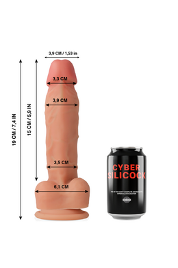 Cybersilicock Realistic Dildo in Liquid Medical Silicone | Authentic Sensual Experience