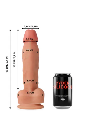 Cybersilicock Realistic Dildo in Liquid Medical Silicone | Authentic Sensual Experience