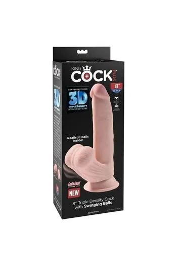 King Cock Plus Triple Density - Realistic Dildo with Triple Density Technology