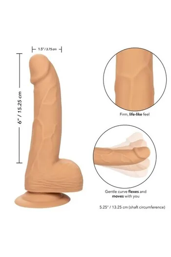 Calexotics Silicone Studs 6 - Dildo Realistico in Silicone da 15 cm