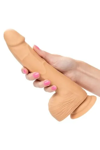 Calexotics Silicone Studs 8: 8-Inch Realistic Silicone Dildo with Suction Cup Base
