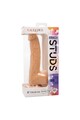 Calexotics Silicone Studs 8: 8-Inch Realistic Silicone Dildo with Suction Cup Base
