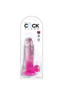 King Cock Clear: Transparent Realistic Dildo for Ultimate Sensory Experience